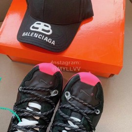 Off White Co Branded With Nike Nylon Mesh Running Shoes For Men And Women Black