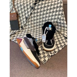 Off White Autumn Winter Calf Wool Sneakers For Men And Women Gray