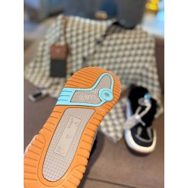 Off White Autumn Winter Calf Wool Sneakers For Men And Women Gray