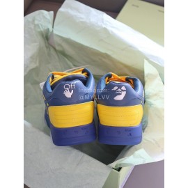 Off White Fashion Casual Sneakers Yellow For Men And Women 