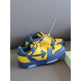 Off White Fashion Casual Sneakers Yellow For Men And Women 