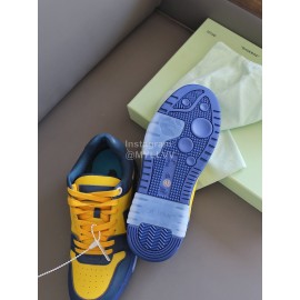 Off White Fashion Casual Sneakers Yellow For Men And Women 