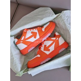 Off White Fashion Casual Sneakers For Men And Women Orange