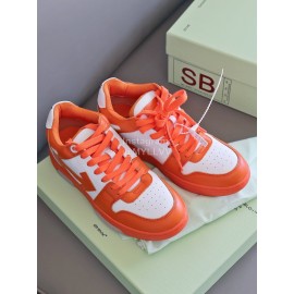 Off White Fashion Casual Sneakers For Men And Women Orange