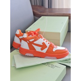 Off White Fashion Casual Sneakers For Men And Women Orange