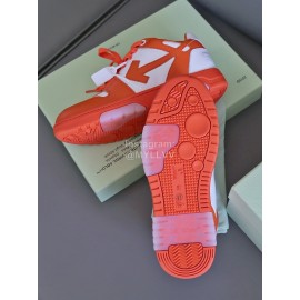 Off White Fashion Casual Sneakers For Men And Women Orange