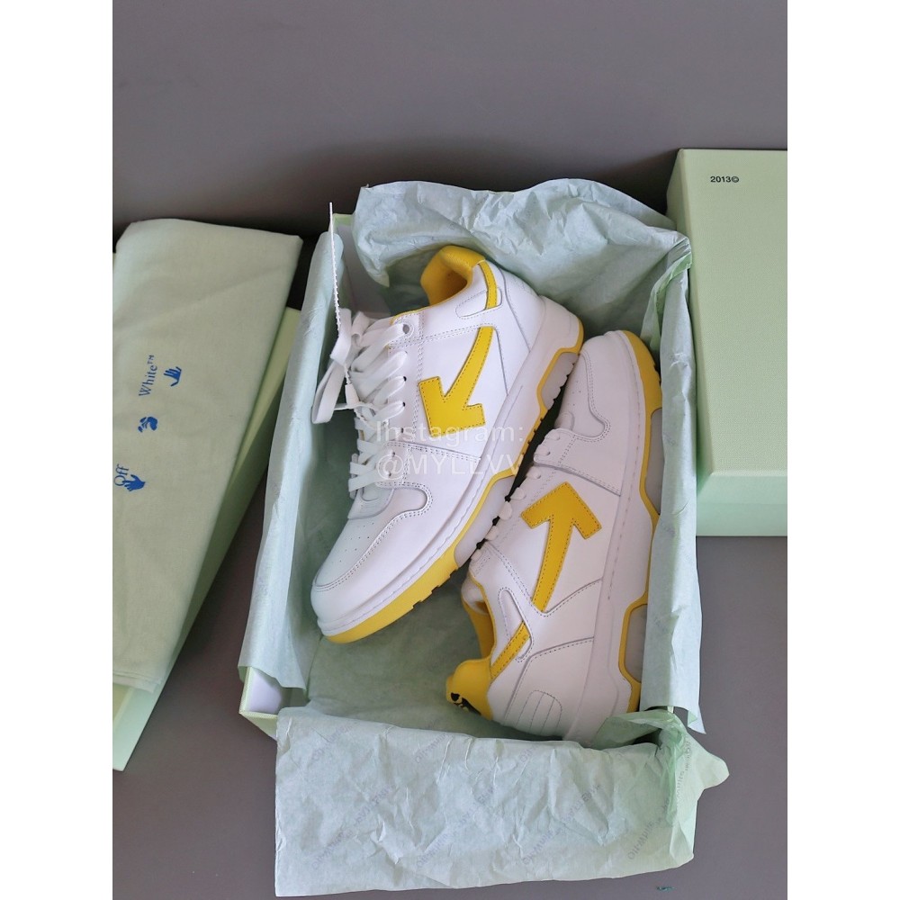 Off White Fashion Casual Sneakers For Men And Women Yellow