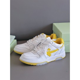 Off White Fashion Casual Sneakers For Men And Women Yellow