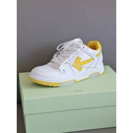Off White Fashion Casual Sneakers For Men And Women Yellow