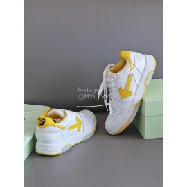 Off White Fashion Casual Sneakers For Men And Women Yellow