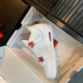 Off White Co Branded Air Jordan Fashion Basketball Sneakers For Men And Women Red 