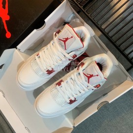 Off White Co Branded Air Jordan Fashion Basketball Sneakers For Men And Women Red 