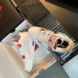 Off White Co Branded Air Jordan Fashion Basketball Sneakers For Men And Women Red 