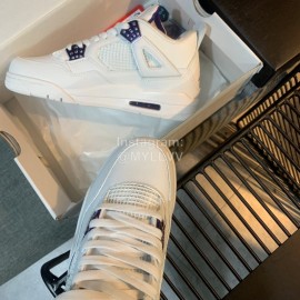 Off White Co Branded Air Jordan Fashion Basketball Sneakers For Men And Women Purple