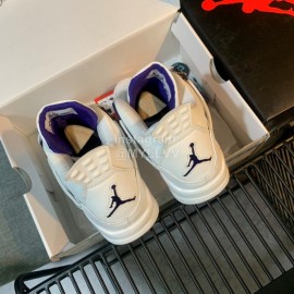 Off White Co Branded Air Jordan Fashion Basketball Sneakers For Men And Women Purple