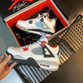 Off White Co Branded Air Jordan Fashion Basketball Sneakers For Men And Women Blue