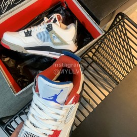 Off White Co Branded Air Jordan Fashion Basketball Sneakers For Men And Women Blue