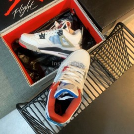 Off White Co Branded Air Jordan Fashion Basketball Sneakers For Men And Women Blue