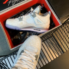 Off White Co Branded Air Jordan Fashion Basketball Sneakers For Men And Women Gray