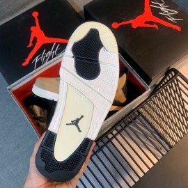 Off White Co Branded Air Jordan Basketball Sneakers For Men And Women Brown