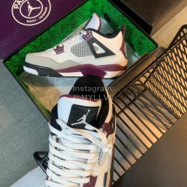 Off White Co Branded Air Jordan Basketball Sneakers For Men And Women White