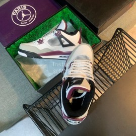 Off White Co Branded Air Jordan Basketball Sneakers For Men And Women White