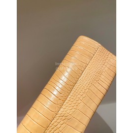 Paris Texas Fashion Leather Thick High Heeled Boots For Women Apricot