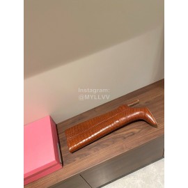 Paris Texas Fashion Leather High Heeled Long Boots For Women Brown