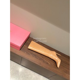 Paris Texas Fashion Leather High Heeled Long Boots For Women Apricot