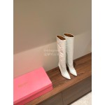 Paris Texas Fashion Leather High Heeled Long Boots For Women White