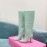 Paris Texas Crocodile Leather Thick High Heeled Long Boots For Women Blue