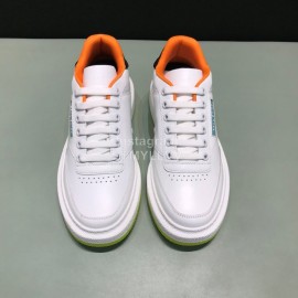 Paul Smith White Cowhide Casual Sneakers For Men