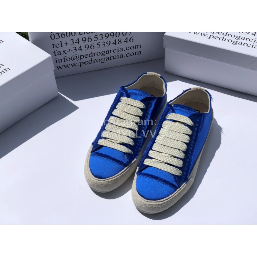 Pedro Garcia Fashion Lace Up Casual Shoes For Women Blue
