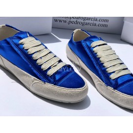 Pedro Garcia Fashion Lace Up Casual Shoes For Women Blue