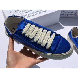 Pedro Garcia Fashion Lace Up Casual Shoes For Women Blue