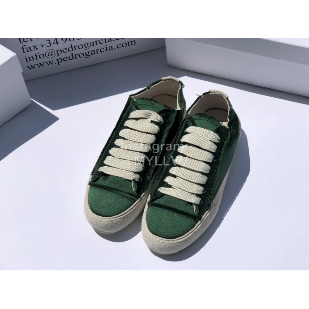 Pedro Garcia Fashion Lace Up Casual Shoes For Women Green
