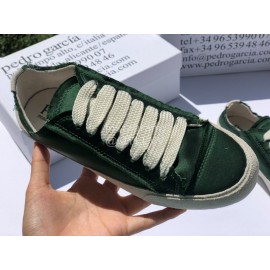 Pedro Garcia Fashion Lace Up Casual Shoes For Women Green