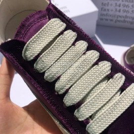 Pedro Garcia Fashion Lace Up Casual Shoes For Women Purple