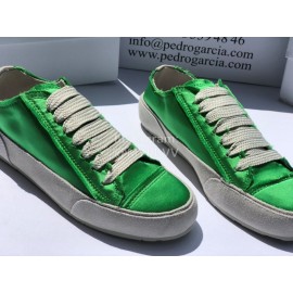 Pedro Garcia Fashion Green Lace Up Casual Shoes For Women 