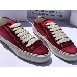 Pedro Garcia Fashion Lace Up Casual Shoes For Women Wine Red