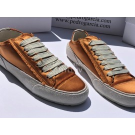 Pedro Garcia Fashion Lace Up Casual Shoes For Women Yellow