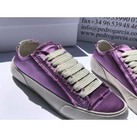 Pedro Garcia Fashion Lace Up Casual Shoes For Women Light Purple