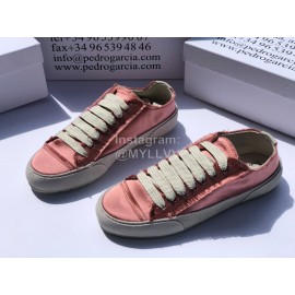 Pedro Garcia Fashion Lace Up Casual Shoes For Women Dark Pink