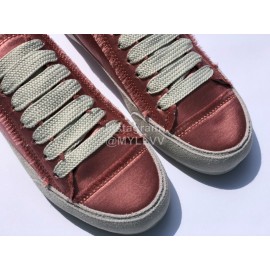 Pedro Garcia Fashion Lace Up Casual Shoes For Women Dark Pink