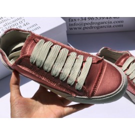 Pedro Garcia Fashion Lace Up Casual Shoes For Women Dark Pink