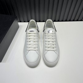 Plein Cowhide Casual Sneakers For Men White