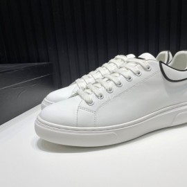 Plein Cowhide Casual Sneakers For Men White