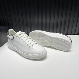 Plein Cowhide Casual Sneakers For Men White
