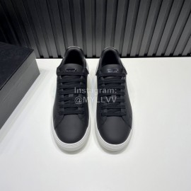 Plein Cowhide Casual Sneakers For Men Black