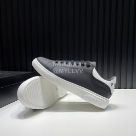 Plein Cowhide Casual Sneakers For Men Black